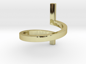 HESTIA - RING in 18k Gold Plated Brass: 3 / 44