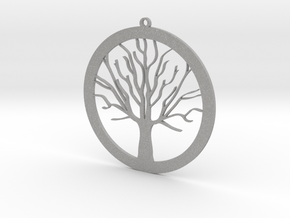Tree Pendant in Aluminum