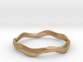Ima Wave Bangle - Bracelet in Natural Bronze: Extra Small