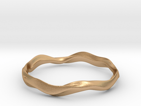 Ima Wave Bangle - Bracelet in Natural Bronze: Small