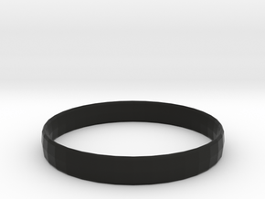 Ima Edgededges Bangle - Bracelet in Black Premium Versatile Plastic: Extra Small