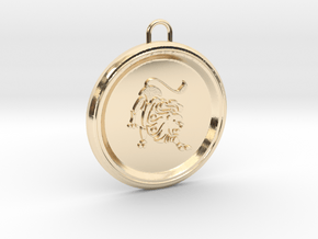 leo-pendant in 14k Gold Plated Brass