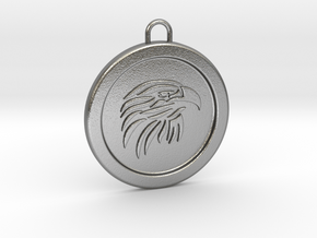 eagle-pendant in Natural Silver