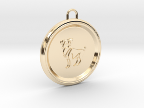 aries-pendant in 14k Gold Plated Brass