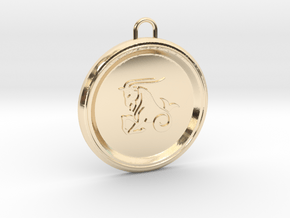 capricorn-pendant in 14k Gold Plated Brass