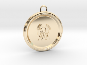 gemini-pendant in 14k Gold Plated Brass