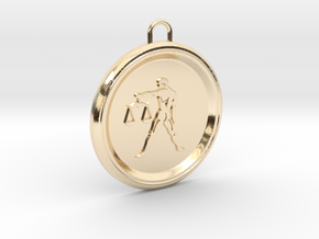 libra-pendant in 14k Gold Plated Brass