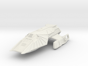 Klingon Shuttlecraft  Refit in White Natural Versatile Plastic