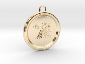 virgo-pendant in 14k Gold Plated Brass