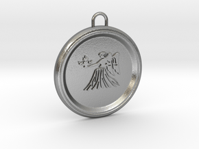 virgo-pendant in Natural Silver