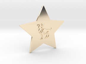 star-aries in 14k Gold Plated Brass