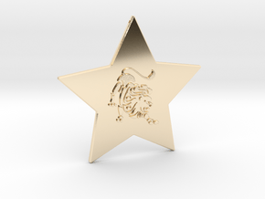 star-leo in 14k Gold Plated Brass
