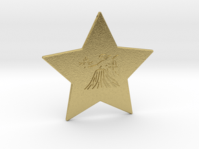 star-virgo in Natural Brass