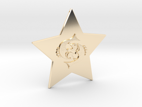 star-pisces in 14k Gold Plated Brass
