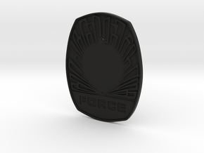 FORCE badge (Wallet) in Black Premium Versatile Plastic