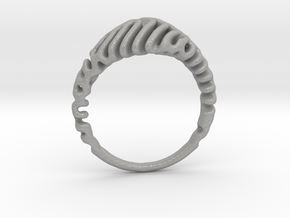 Ring  Reaction Diffusion  Size 54 in Aluminum