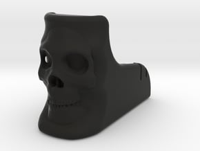 Skull M4 Mag Well Grip in Black Natural Versatile Plastic