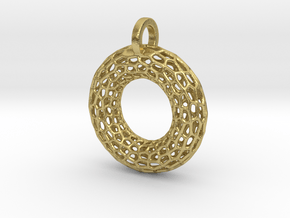 Torus Pendant in Natural Brass