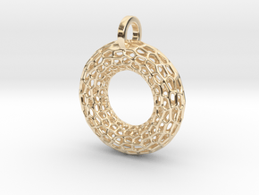 Torus Pendant in 14K Yellow Gold