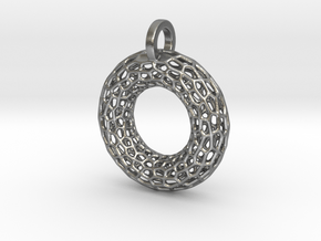Torus Pendant in Natural Silver