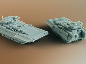 T-15 BMP Armata AIFV Scale: 1:100 in White Natural Versatile Plastic