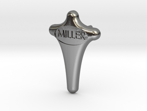 Miller Tie Tack Lapel Pin in Polished Silver