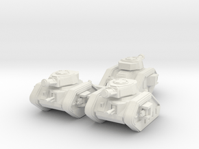 Seige Tank for Epic 40K in White Natural Versatile Plastic