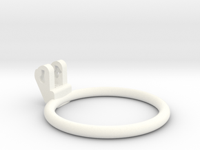 New Fun Cage - Ring - 76mm - Circular in White Processed Versatile Plastic