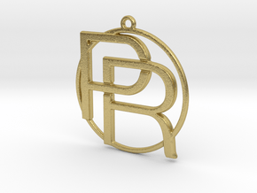 P&R Monogram in Natural Brass