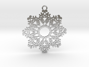 Ornamental pendant no.4 in Natural Silver