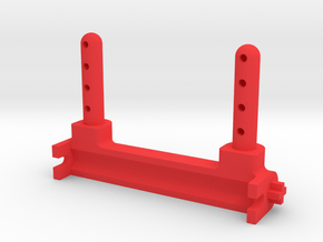 Kyosho Big Brute Rear Body Mount (Strengthened) in Red Processed Versatile Plastic