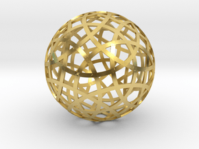 Stripsphere20 in Polished Brass