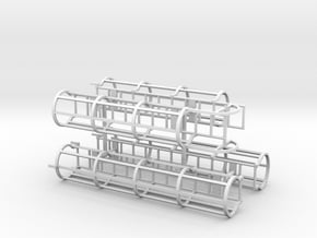1/64th Safety Cage Industrial Ladder in Tan Fine Detail Plastic