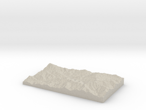 Model of Mazra‘eh-ye Ẕīnū in Natural Sandstone