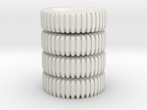 All Terrain Wheels x4 #3 in White Natural Versatile Plastic