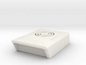 1/16th Air Conditioner AC rooftop scoop unit in White Natural Versatile Plastic