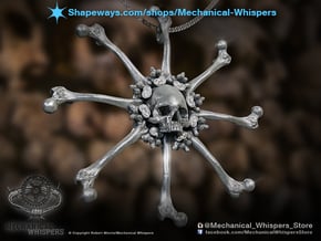 Vehmic Bone Pendant in Polished Nickel Steel