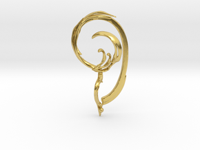 Fullcircle Earbone in Polished Brass