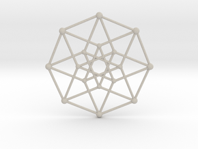 Hypercube Star Pendant in Natural Sandstone