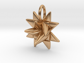 Froebel Star Pendant - Christmas Jewelry in Polished Bronze