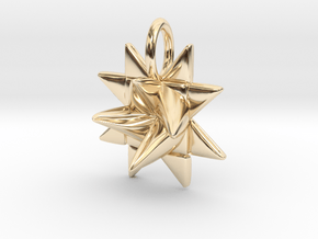 Froebel Star Pendant - Christmas Jewelry in 14K Yellow Gold