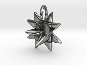 Froebel Star Pendant - Christmas Jewelry in Polished Silver