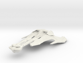 Klingon Tor'Kaht Class II  Battleship 5.4" in White Natural Versatile Plastic