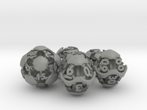 Chord Dice Set with Decader in Gray PA12