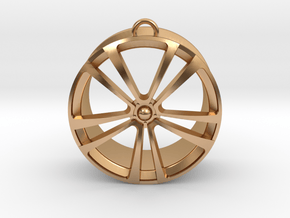 Wheel cast in Polished Bronze