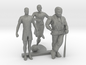 S Scale Soccer and Baseball Players in Gray PA12