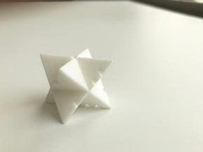 Double-Tet Star in Tan Fine Detail Plastic