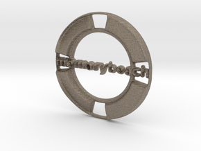 MemoryBeach Pendant in Matte Bronzed-Silver Steel