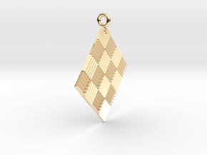 Triangl Reflrctors Pendant in 14K Yellow Gold