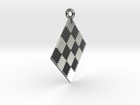 Triangl Reflrctors Pendant in Polished Silver